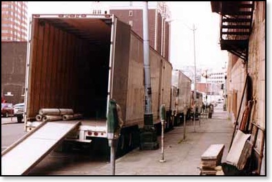 Three Truck Loads Down the Ramp